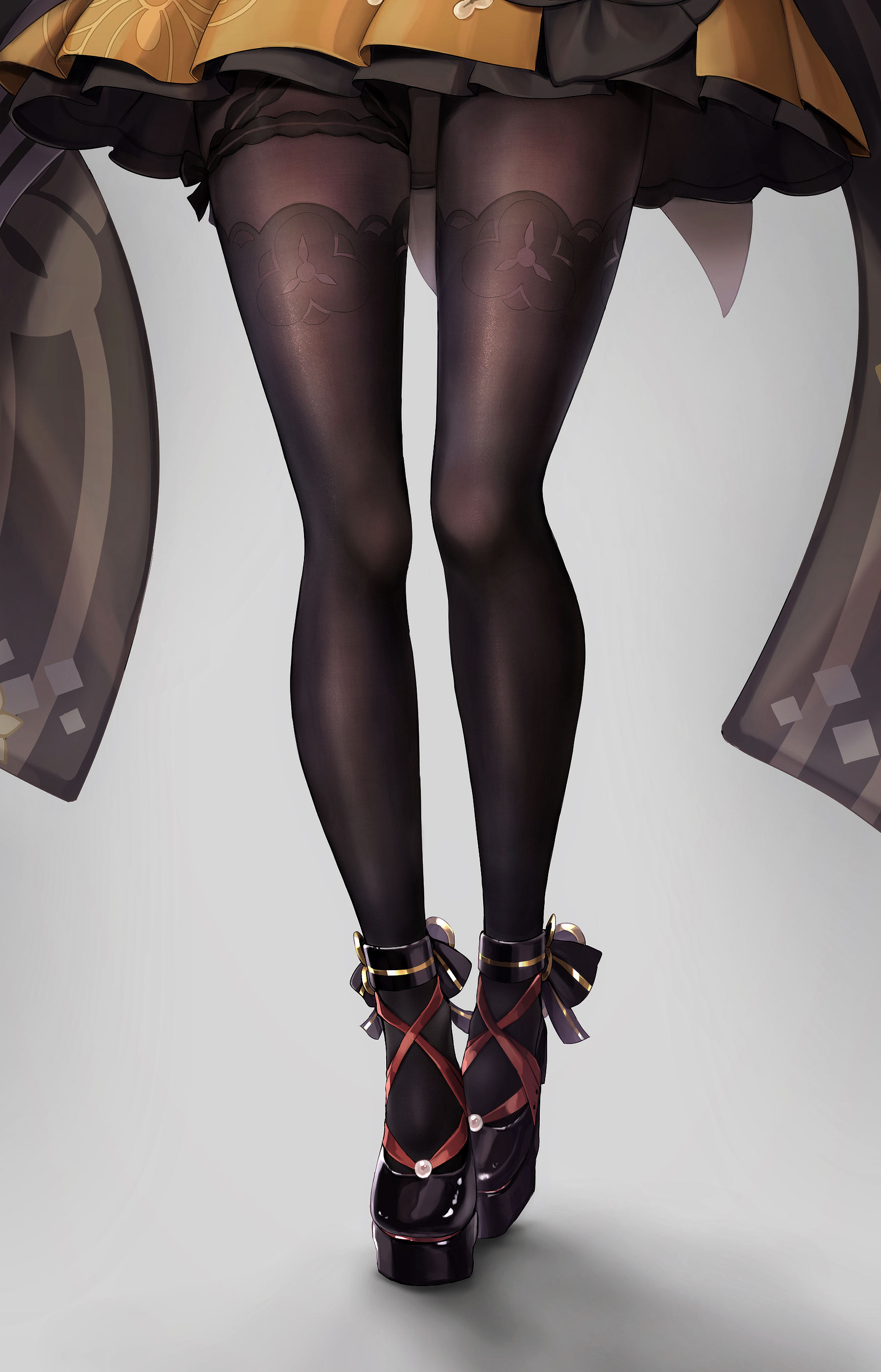 hamburg oniku genshin impact chiori (genshin impact) garter heels